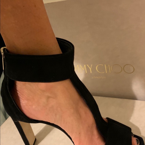 Jimmy Choo Suede Bethel Heel - Picture 6 of 7